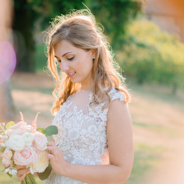 giulia & guido | romantic pale-pink wedding at Borgo della Rocca